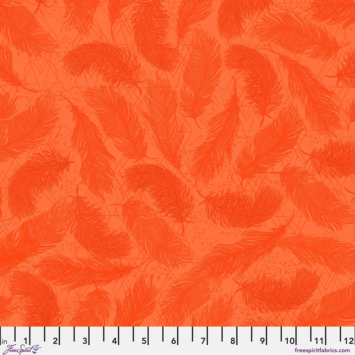The Whispers - Orange Print from The Wisdom Collection by Valori Wells for FreeSpirit Fabrics