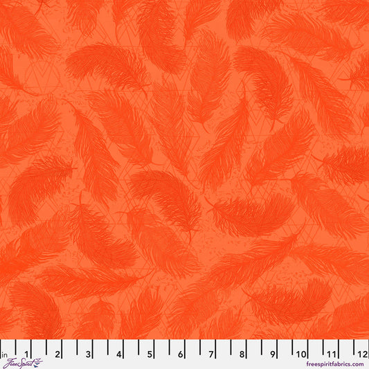The Whispers - Orange Print from The Wisdom Collection by Valori Wells for FreeSpirit Fabrics