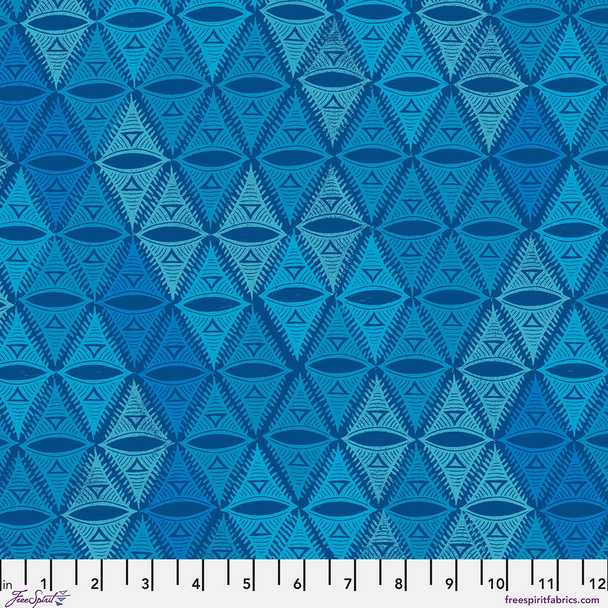 The Ring - Cool Print from The Wisdom Collection by Valori Wells for FreeSpirit Fabrics