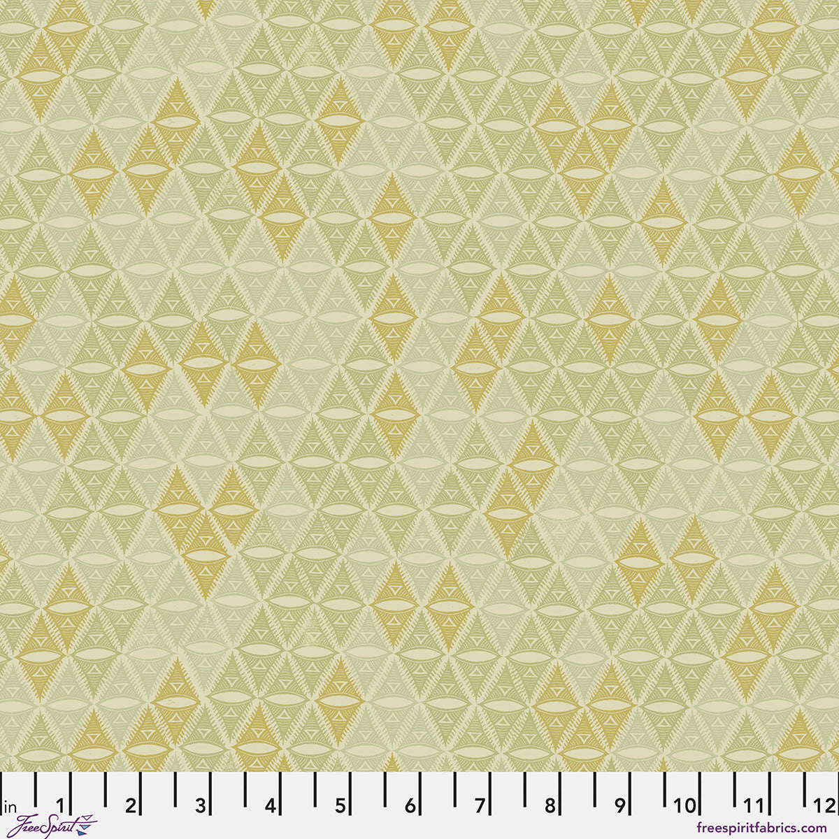 The Diamond - Neutral Print from The Wisdom Collection by Valori Wells for FreeSpirit Fabrics