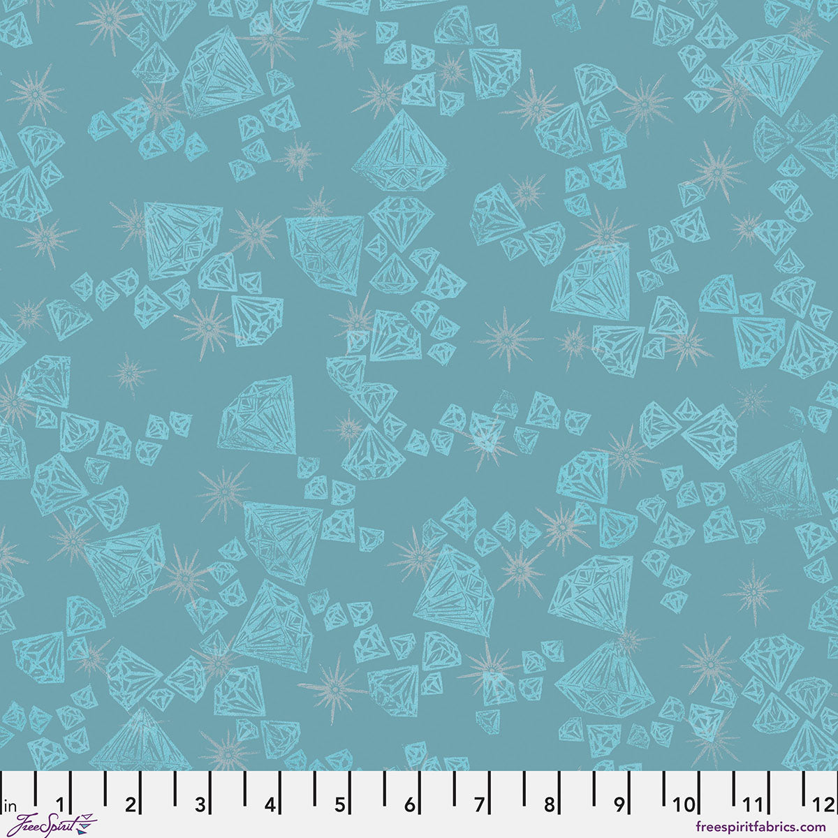 The Shiny Things - Cool Print from The Wisdom Collection by Valori Wells for FreeSpirit Fabrics
