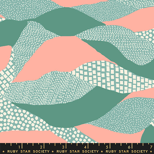 Lands End Print in Water from the Reimagined Landscapes Collection by Jen Hewett for Ruby Star Society and Moda Fabrics
