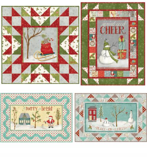 A Very Terri Christmas - Fat Quarter Bundle - by Terri Degenkolb Whimsicals for Windham Fabrics