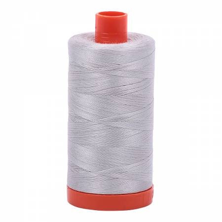 Aurifil Mako Cotton 50wt Thread #2615 Aluminum 1422 Yard Spool