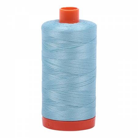 Aurifil Light Grey Turquoise Thread #2805 1422 Yard Spool