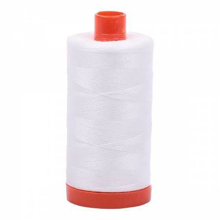 Aurifil Natural White 50wt Thread #2021 1422 Yard Spool