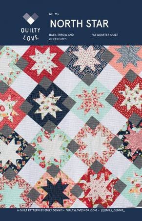 North Star Quilt Pattern by Quilty Love