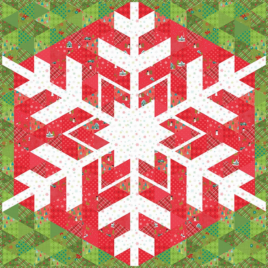 Super Snowflake Quilt Pattern by Heather Peterson