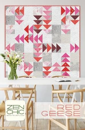 Red Geese Quilt Pattern by Brigitte Heitland of Zen Chic