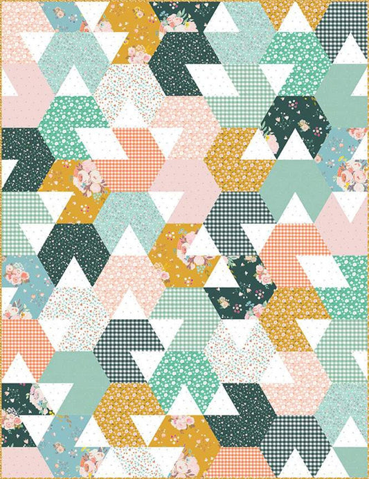 Hex is Gone Quilt Pattern by Taren Studios