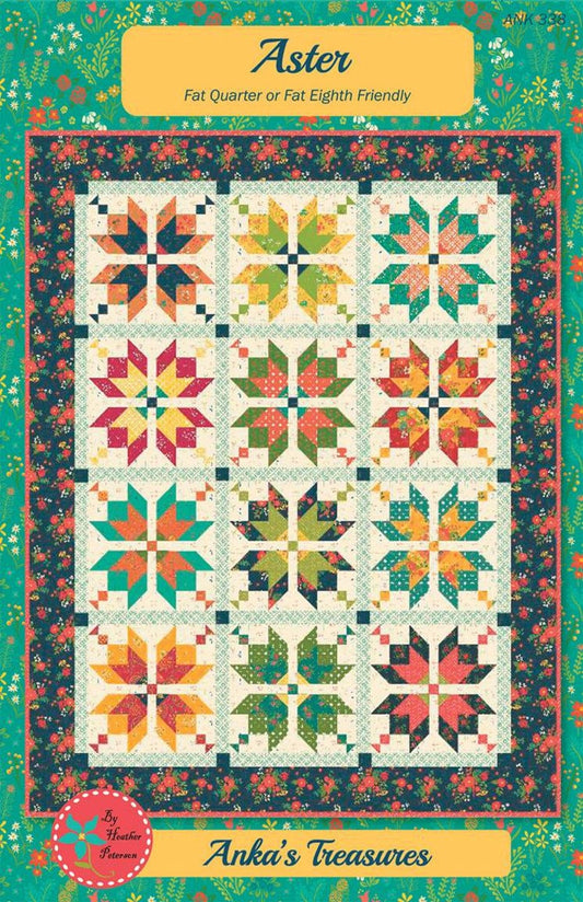 The Aster Quilt Pattern by Heather Peterson of Ankas Treasures