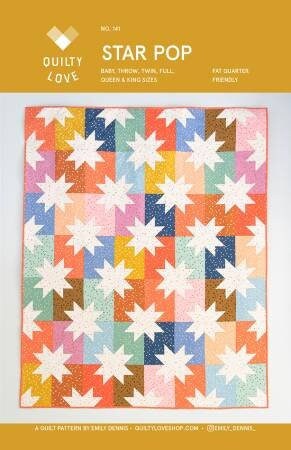 Star Pop Quilt Pattern by Quilty Love