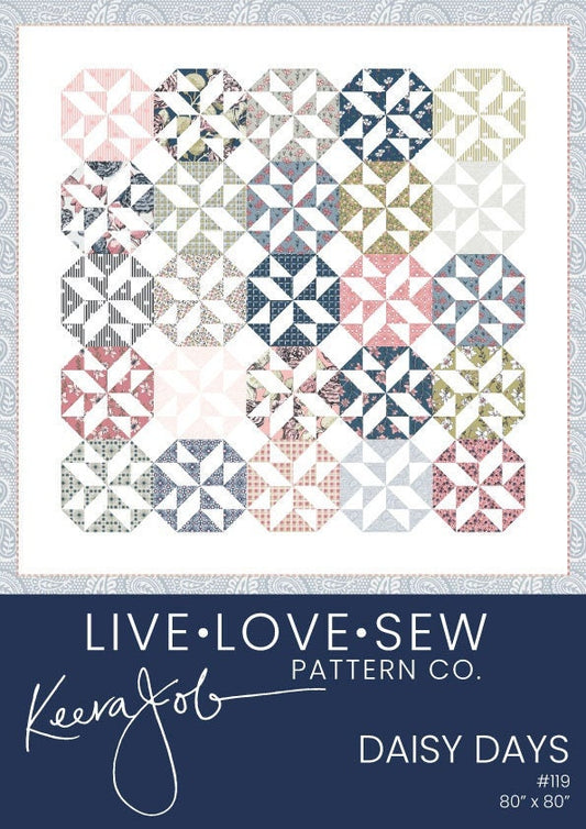 Daisy Days Quilt Pattern from Keera Job of Live Love Sew