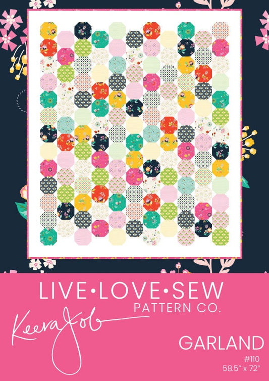 Garland Quilt Pattern from Keera Job of Live Love Sew