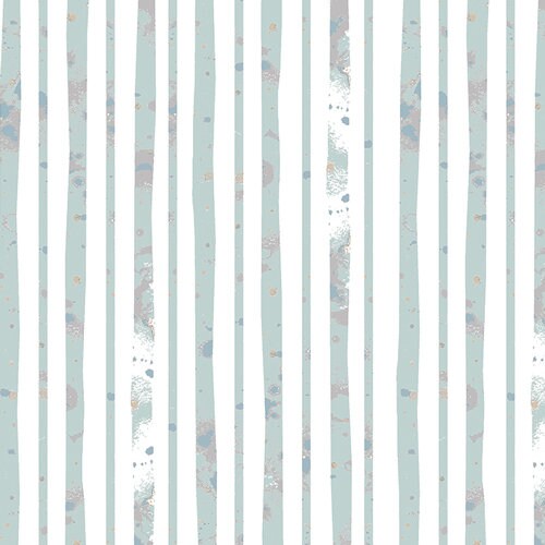 Blithe Collection - Glacier Path Aqua Print - by Katarina Roccella for Art Gallery Fabrics