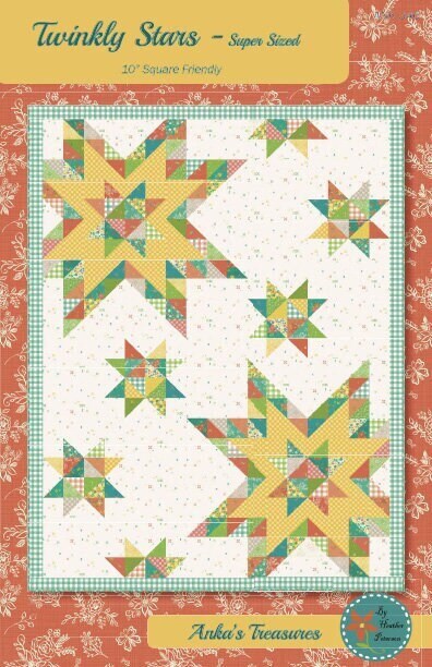 Twinkly Stars Quilt Pattern by Heather Peterson of Anka's Treasures