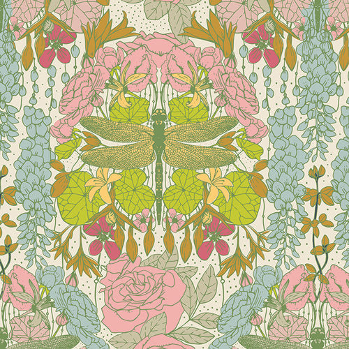 Spring Equinox Collection - Libellule Ascension Print - by Katie O'Shea for Art Gallery Fabrics