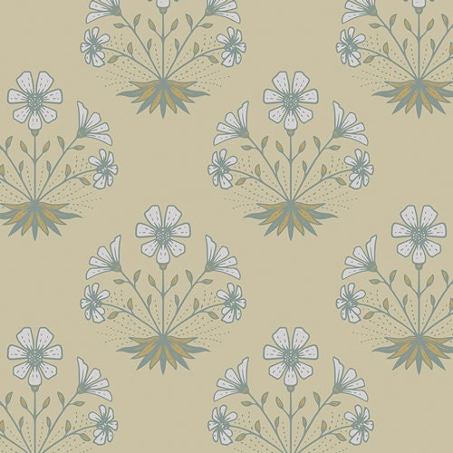 Spring Equinox Collection - Floral Reflection Print - by Katie O'Shea for Art Gallery Fabrics