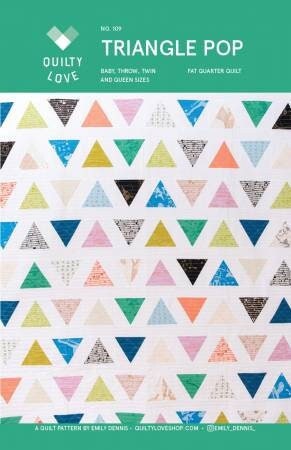 Triangle Pop Quilt Pattern by Quilty Love