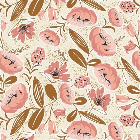 Enchanted Organic Cotton Fabric - Camille Print - by Hang Tight Studio for Cloud 9 Fabrics