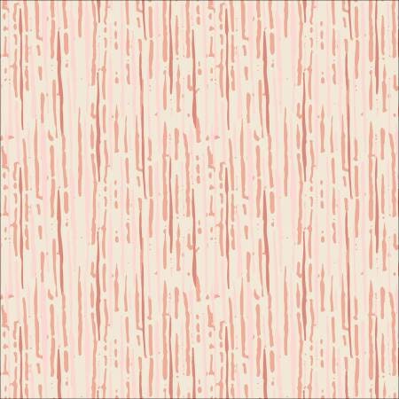 Enchanted Organic Cotton Fabric - Thatching Pink Print - by Hang Tight Studio for Cloud 9 Fabrics