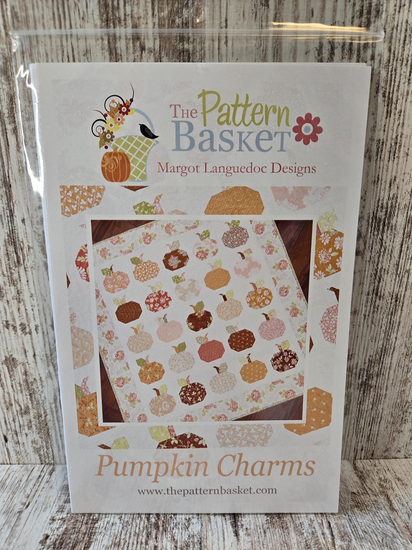 Pumpkin Charms Quilt Pattern by Margot Languedoc of The Pattern Basket