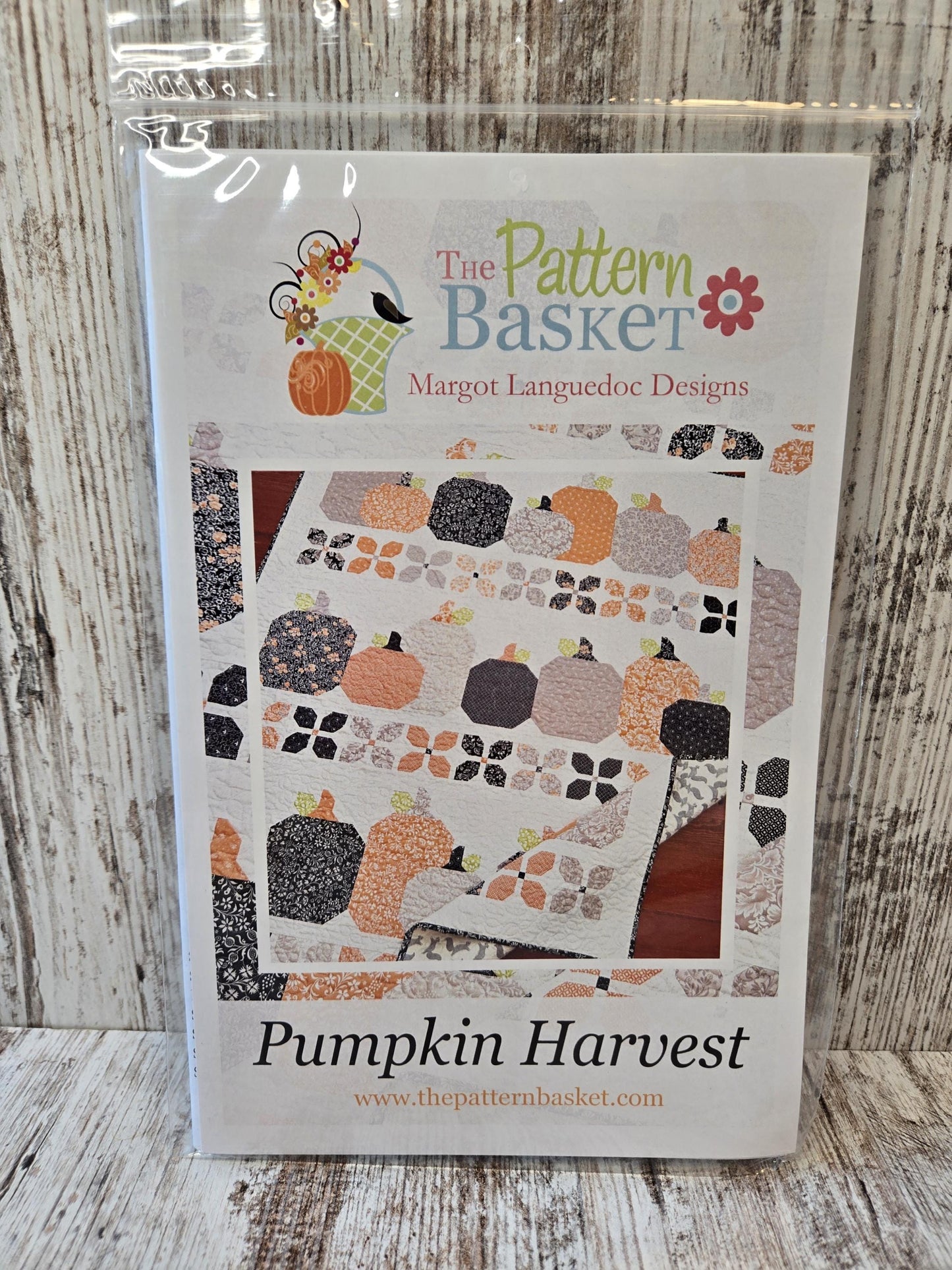 Pumpkin Harvest Quilt Pattern by Margot Languedoc of The Pattern Basket