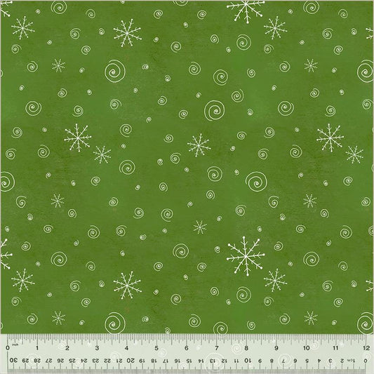 A Very Terri Christmas - Snow Flurries Print Tree - by Terri Degenkolb Whimsicals for Windham Fabrics