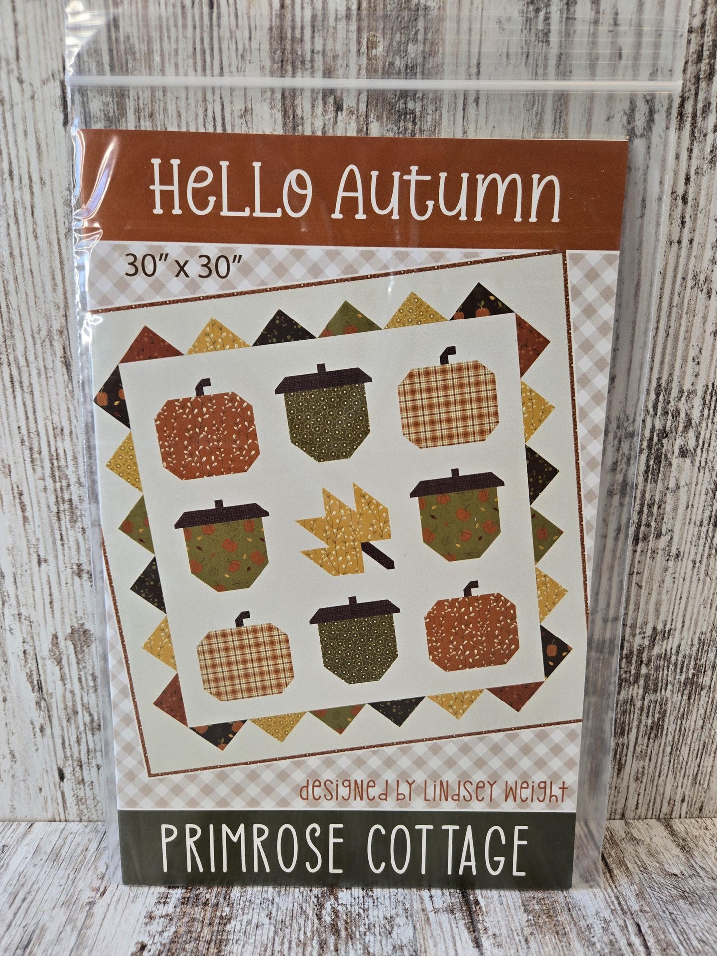 Hello Autumn Quilt Pattern by Lindsey Weight of Primrose Cottage