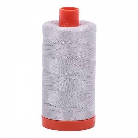 Aurifil Mako Cotton 50wt Thread #2615 Aluminum Large Spool