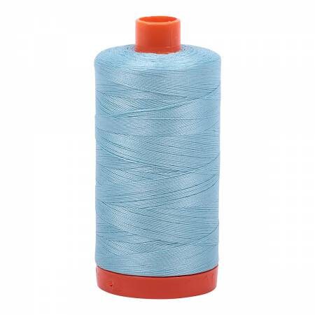 Aurifil Light Grey Turquoise Thread #2805 Large Spool
