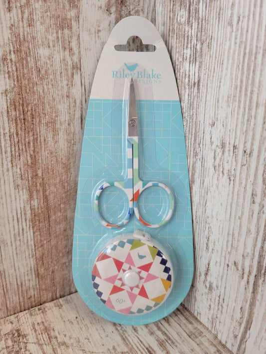 Riley Blake Designs Scissor and Tape Measure Duo