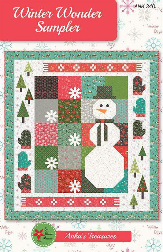 Winter Wonder Sampler Quilt Pattern By Heather Peterson of Anka's Treasures