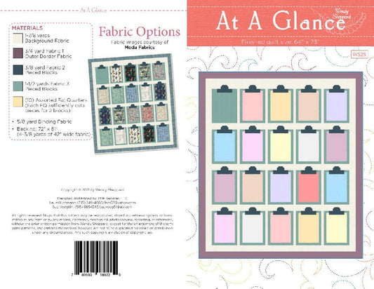At A Glance Quilt Pattern by Wendy Sheppard