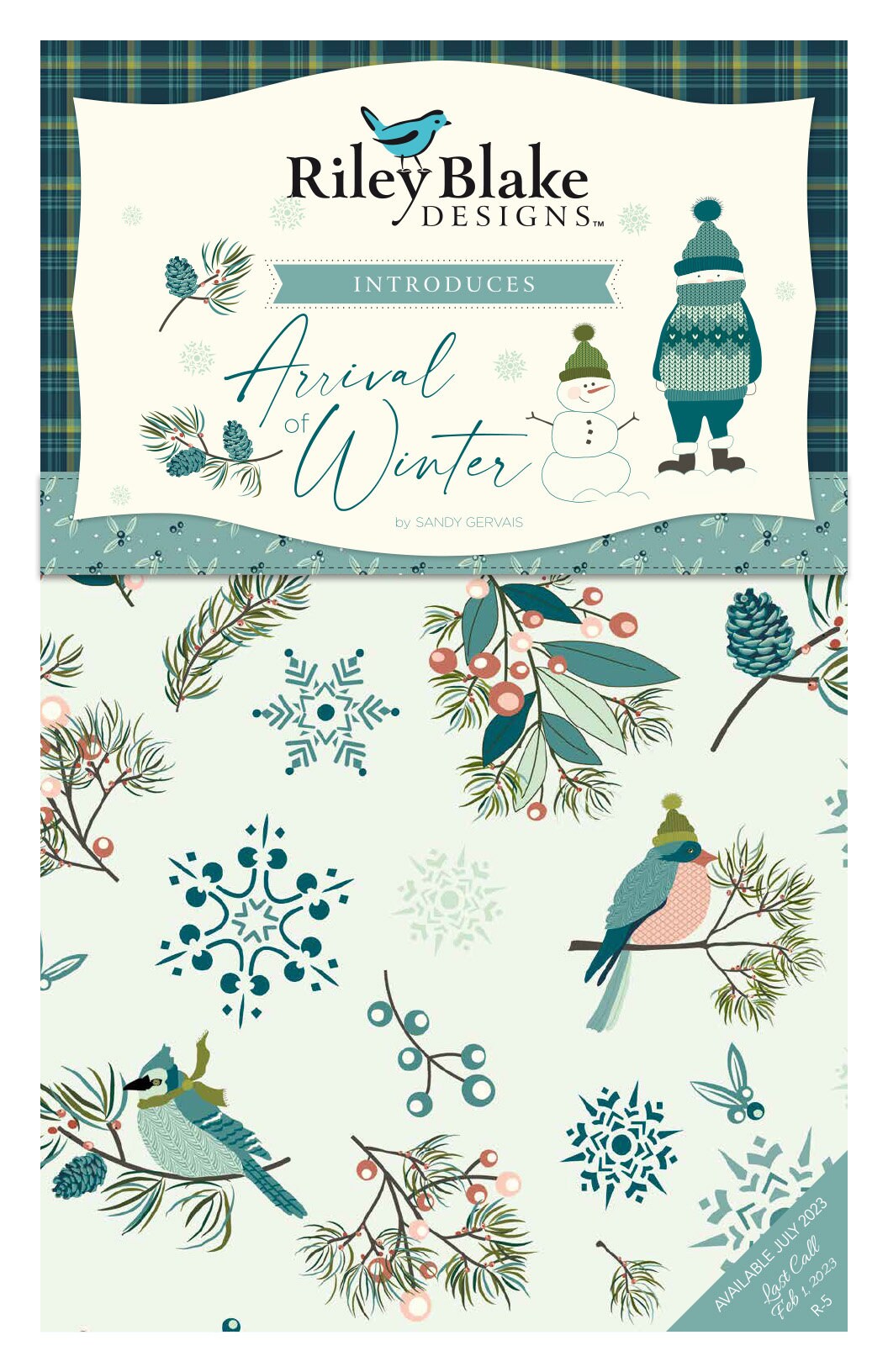 Arrival of Winter  5" Stacker by Sandy Gervais for Riley Blake Designs